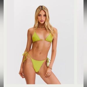 Sunkissed Lime Green Le Triangle Bikini Bottom